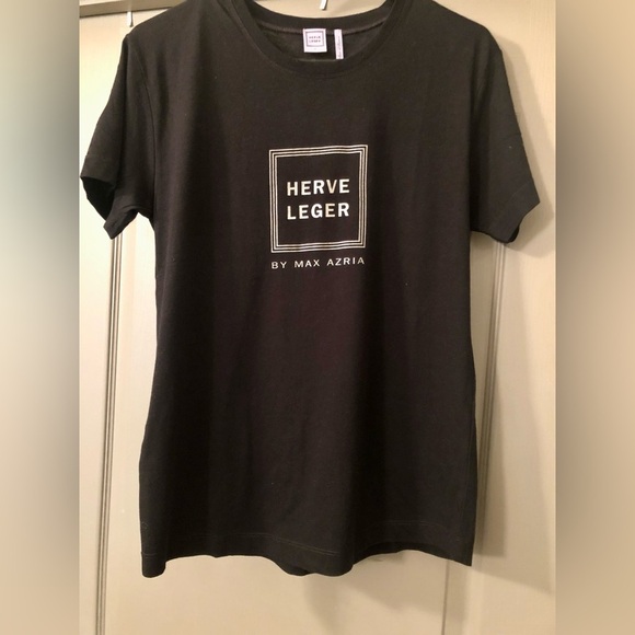 Herve Leger 30th Anniversary Black Graphic Logo T-Shirt Men’s Size Small NWOT - Picture 3 of 4